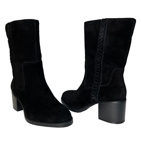 Vince Camuto Zelcinna Water-Repellent Mid-Shaft Suede Boots - Picture 2 of 8